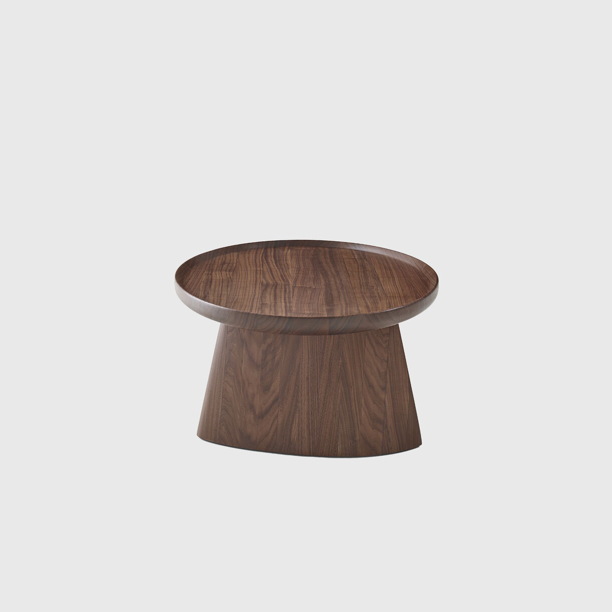 Bi-Ped Coffee Table, Ellipse, Walnut